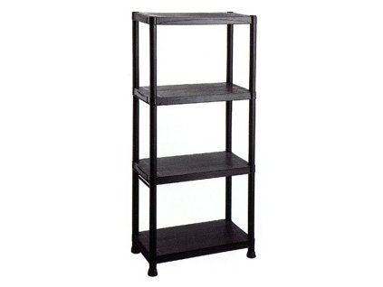 Regál plastový 600x300x1300mm, 4 police