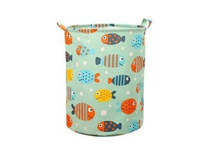 Koš na hračky zelený