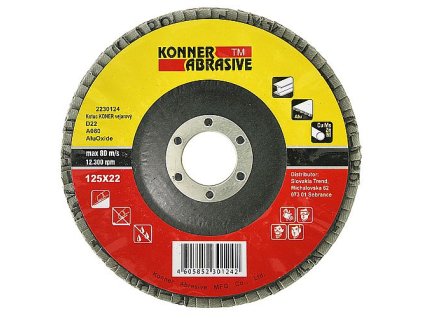 Lamelový kotouč AluOxide D22 125x22mm, G80