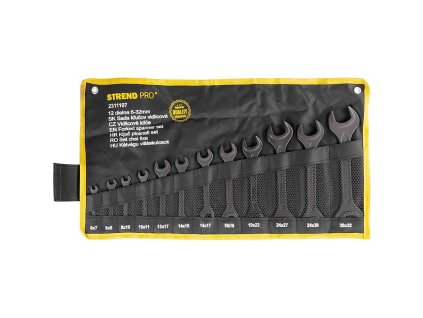 Sada plochých klíčů HR34184, 12 dílů, DIN895, 6-32 mm