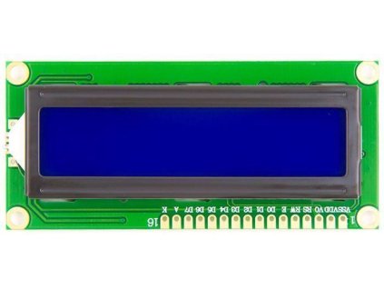 Displej LCD1602A, 16x2 znaků, modré podsvícení