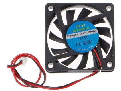 Ventilátor 60x60x10mm 12V