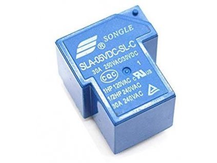 Relé Songle SLA-05VDC-SL-C 5V, přepínací kontakt 250VAC/30A