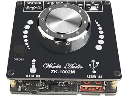 Bluetooth přijímač a zesilovač 2x100W, modul ZK-1002M