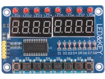 Ovládací panel TM1638 pro Arduino