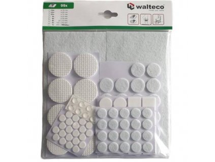 Sada filcových, EVA podložek a tlumičů dvířek, bílá, 99 ks