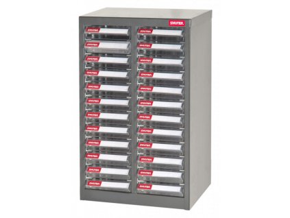 Galvanizovaný kovový organizér pro dílenský materiál a díly s 24 zásuvkami A6-224P