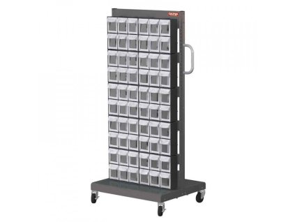 Mobilní organizér na šroubky do dílny, 120 boxů - MS-26000