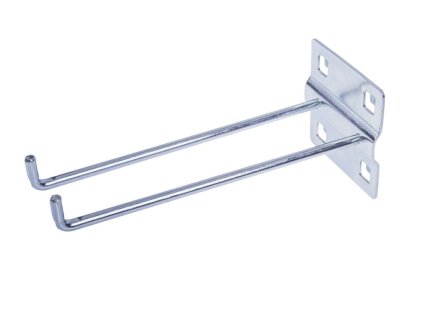 Dvojitý hák do děrované desky, 150 mm - WGB1331F