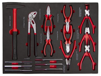 Sada nářadí v pěnové výplni do dílenských vozíků, 16 dílů - H16022EW4