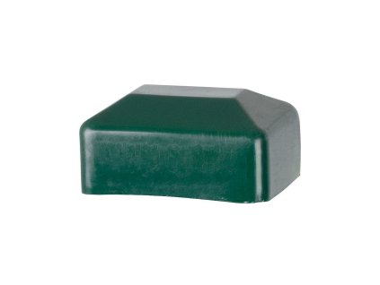 Krytka EUROSTANDARD na hranatý sloupek, plastová, zelená, 60x40mm