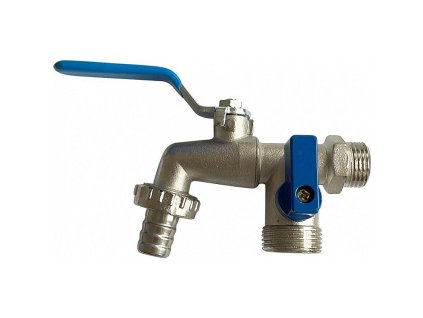 Ventil zahradní - kohout 3/4"-1/2" 2x výstup 3/4"