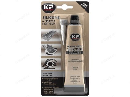 Silikon vysokoteplotní do + 350 °C černý, 85 g, K2