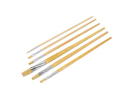 Sada štětců, ploché 6ks (2,4,6,8,10,12)