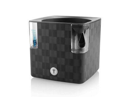 Samozavlažovací květináč Cobble 14x14x14 cm antracitová