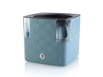 Samozavlažovací květináč Cobble 14x14x14 cm ocelově modrá