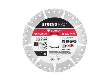 Kotouč řezný Premium, 125mm, diamantový, multi