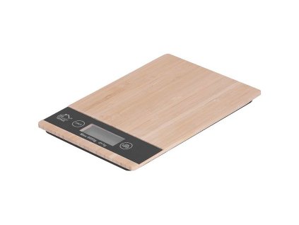 Váha kuchyňská MagicHome, bambusová, max. 5kg, 23x16,5cm