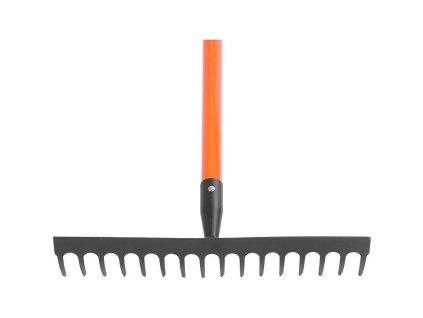 Hrábě na listí, sklolaminátová násada, 1480mm, 16zubů