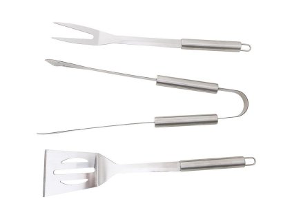 Sada nářadí na grilování a opékání, nerez, 3-dílná