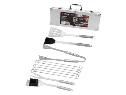 Sada nářadí na grilování a opékání, 12-dílná