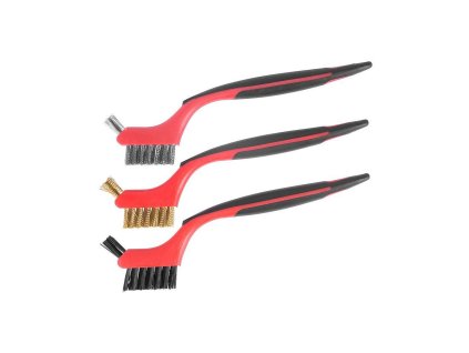 Kartáč nylon, ocel, mosaz BS618, 3ks