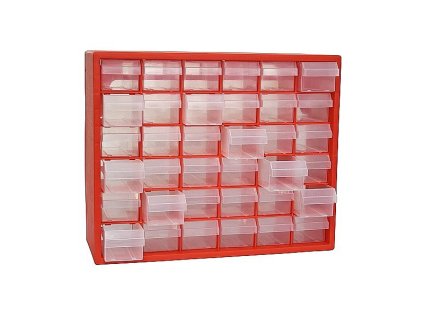 Organizér na stěnu SBx3045, 36 zásuvek, 405x305x650mm