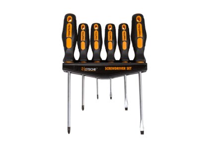 Sada šroubováků SL a PH s plastovým pouzdrem, 6 ks - HT241106