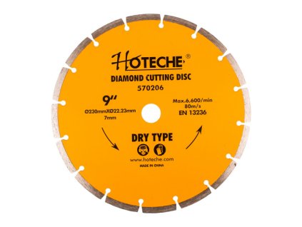 Diamantový řezný kotouč 230 mm, segmentový - HT570206