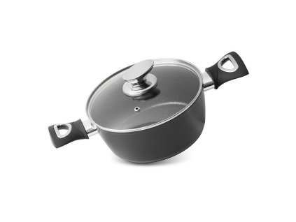 Hrnec MagicHome Black Line, 20cm, 2,1 lit. s pokličkou