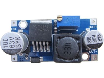 Napájecí modul, step-down měnič 3A s LM2596HVS, Uin=max.60V