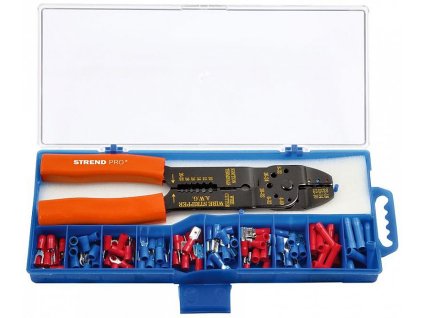 Kleště AWS 302, odizolovací + sada 100 ks koncovek