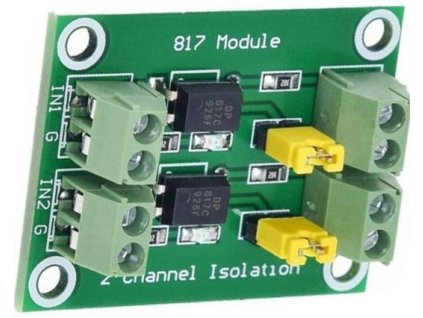 Modul optického oddělení s PC817 - 2 kanály