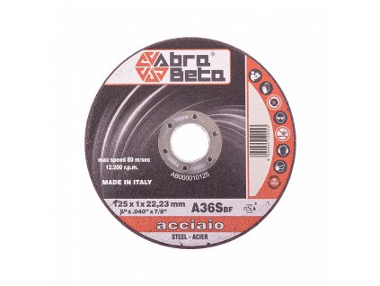 Kotouč řezný na ocel rovný, 125x1, Ř/R