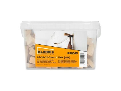 Klínky dřevěné BK 150ks/65x18x12-0