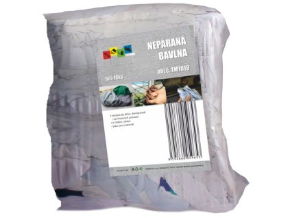 Nepáraná bavlna bílá 10kg, celní sazebník 6309