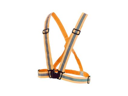 Reflexní elastický kříž, výstražný, oranžový