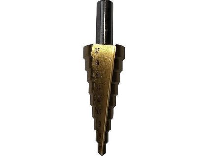 Vrtákdo kovu stupňovitý SD41, 4-20mm, TiN, HSS