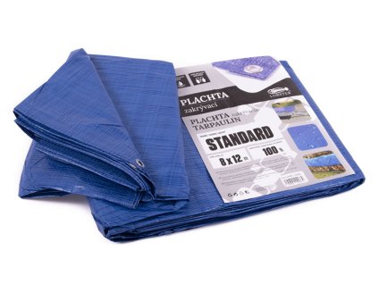 Plachta standard MODRÁ 8x12m