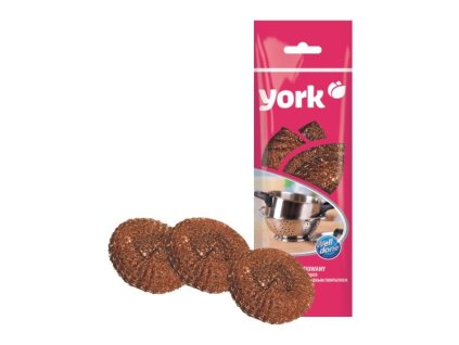 Drátěnka mosaz 3ks 36g  YORK