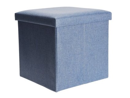 HOMESTYLING Taburet s úložným prostorem 38x38cm modrá KO-101000520modr