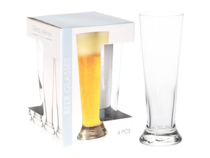 EXCELLENT Sklenice na pivo sada 4 ks 370 ml KO-CC7000340