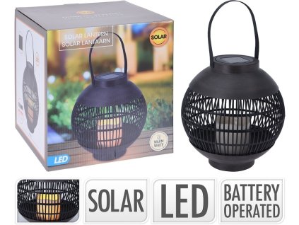 PROGARDEN Lucerna solární s LED svíčkou 22 x 23 cm KO-CX2100090