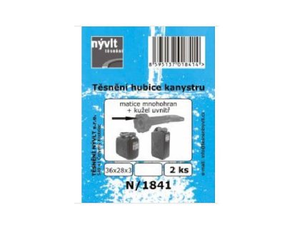 Těsnění 36x28x3mm do hubice černočerveného kanystru- matice + kužel uvnitř