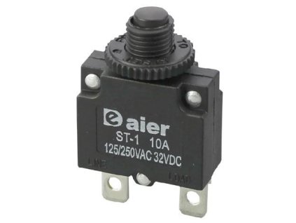 Nadproudový tepelný jistič ST-1 250VAC/10A nebo 32VDC/10A