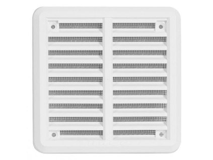 Větrací mřížka se síťovinou - krytka 100x100 bílá