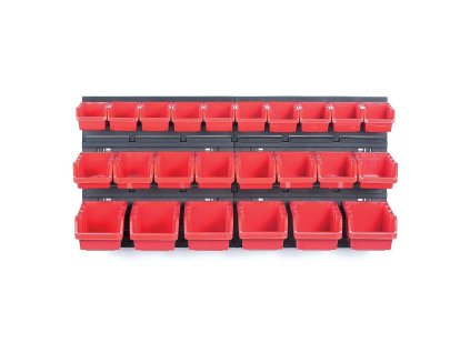 Závěsný panel s 24 boxy na nářadí ORDERLINE 800x165x400mm