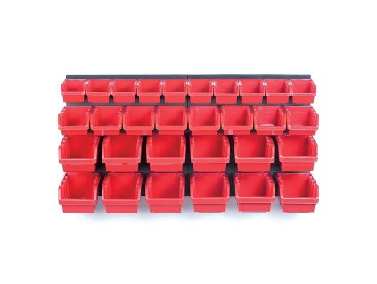 Závěsný panel s 30 boxy na nářadí ORDERLINE 800x165x400mm