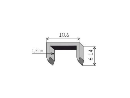 Spony FESTA 10.6/1.2 - 14mm/1000ks