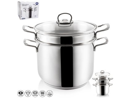 Hrnec nerez na těstoviny 3díly 6L  ANETT